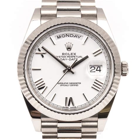 white gold rolex super president|Rolex presidential white gold.